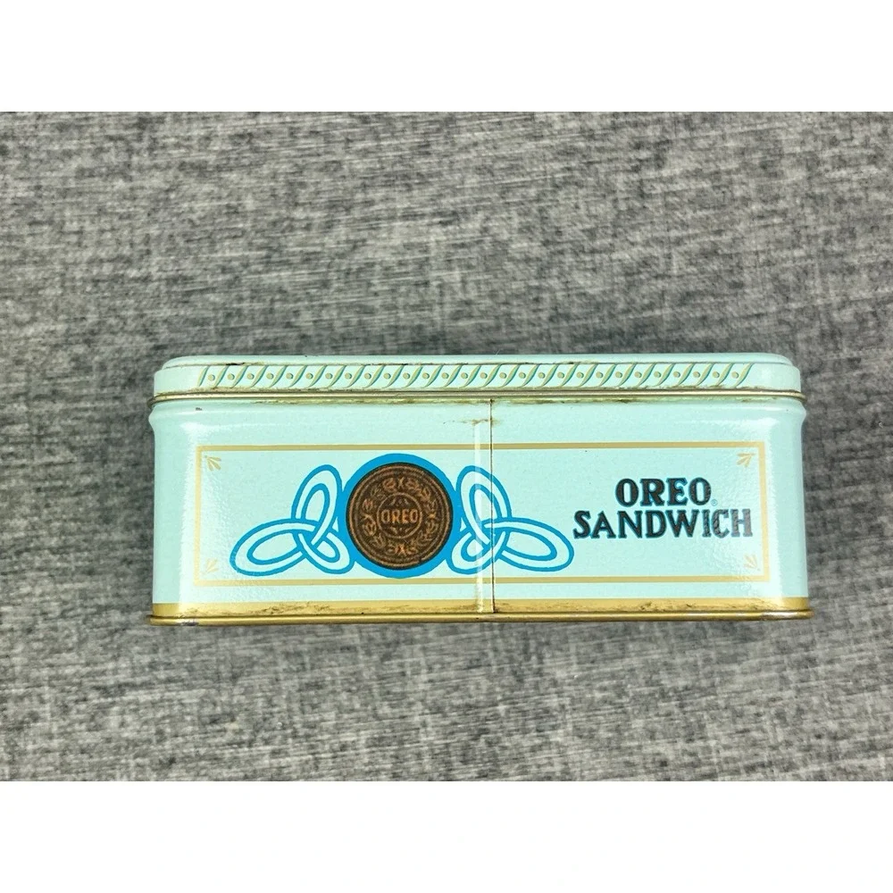1986 Vintage Style Oreo Sandwich Cookie Tin Box National Biscuit Company Retro